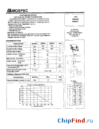 Datasheet 2N6547 manufacturer Mospec