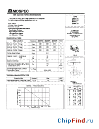 Datasheet 2N6676 manufacturer Mospec