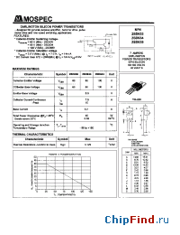 Datasheet 2SD635 manufacturer Mospec