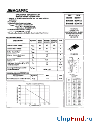 Datasheet BDV66B manufacturer Mospec