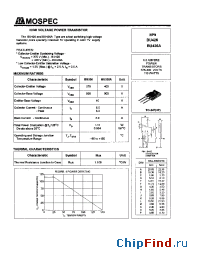 Datasheet BU426 manufacturer Mospec