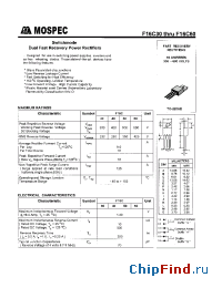 Datasheet F16C50 manufacturer Mospec