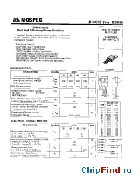 Datasheet H16C30 manufacturer Mospec