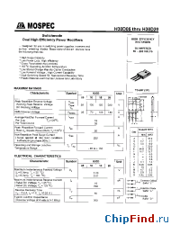 Datasheet H30D15 manufacturer Mospec