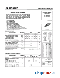Datasheet S10C45A manufacturer Mospec