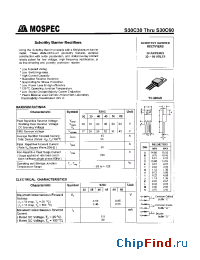 Datasheet S30C40 производства Mospec
