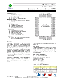 Datasheet MO805256K36L-6I производства MoSys