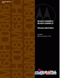 Datasheet 68HC908MR32CB manufacturer Motorola