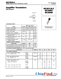 Datasheet BC307C производства Motorola
