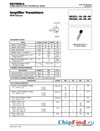 Datasheet BC338-40 manufacturer Motorola