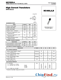Datasheet BC489A manufacturer Motorola