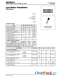Datasheet BC549C производства Motorola