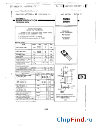 Datasheet BD208 manufacturer Motorola