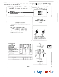 Datasheet BD519 manufacturer Motorola