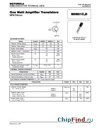 Datasheet BDB01C производства Motorola