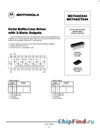 Datasheet c74ac244 производства Motorola