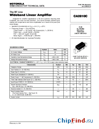 Datasheet CA2810C производства Motorola