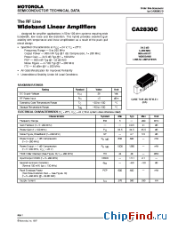 Datasheet CA2830C производства Motorola
