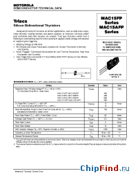Datasheet MAC15-4FP производства Motorola