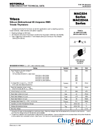 Datasheet MAC224A6 производства Motorola