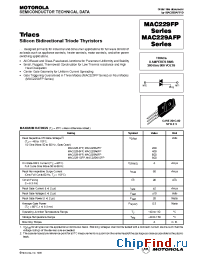 Datasheet MAC229-6FP производства Motorola