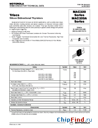 Datasheet MAC320-6 производства Motorola