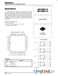 Datasheet MC100E112FN производства Motorola