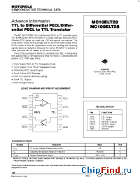 Datasheet MC10ELT28D производства Motorola