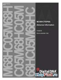 Datasheet MC68HC705P6ACDW производства Motorola