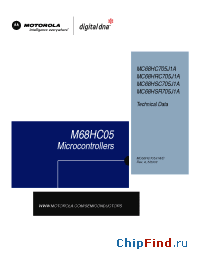 Datasheet MC68HRC705J1ACP manufacturer Motorola