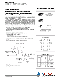 Datasheet MC74HC4538A manufacturer Motorola