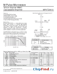Datasheet MA4TD0410T производства M-pulse