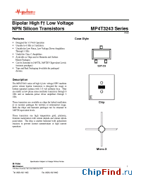 Datasheet MP4T3243 производства M-pulse