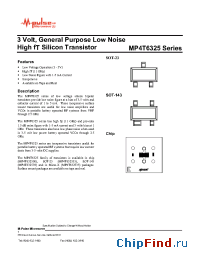 Datasheet MP4T6325 производства M-pulse