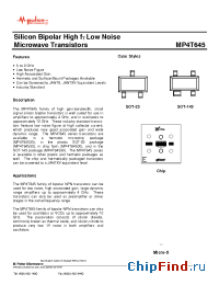 Datasheet MP4T64500 производства M-pulse