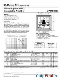 Datasheet MP4TD0400 производства M-pulse