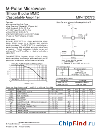 Datasheet MP4TD0770T производства M-pulse
