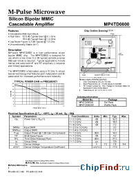 Datasheet MP4TD0800 производства M-pulse