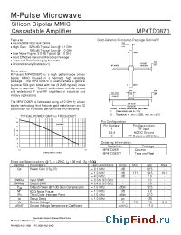 Datasheet MP4TD0870 производства M-pulse