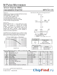 Datasheet MP4TD1170T производства M-pulse