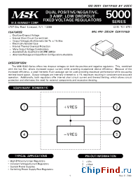 Datasheet 5000 manufacturer M.S. Kennedy