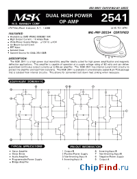 Datasheet 5962-9083801HX производства M.S. Kennedy