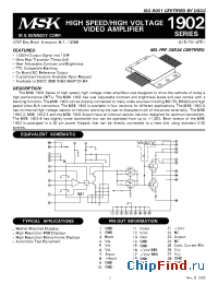 Datasheet MSK1902-0 производства M.S. Kennedy