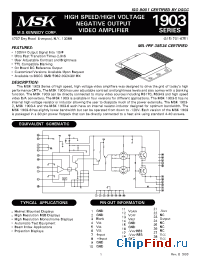 Datasheet MSK1903E-6 производства M.S. Kennedy