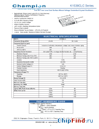 Datasheet K1536CLC manufacturer MtronPTI