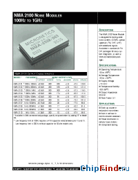 Datasheet NMA-2105 производства Micronetics Wireless