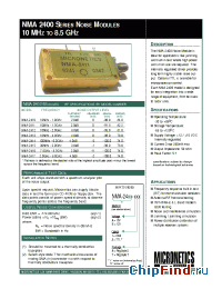 Datasheet NMA2400 производства Micronetics Wireless