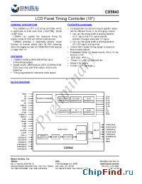 Datasheet CS5843 производства Myson