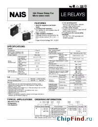 Datasheet ALE13B05 manufacturer Nais