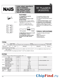 Datasheet AQS225S manufacturer Nais